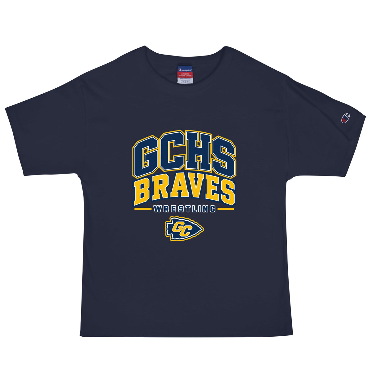Signature | Champion T-Shirt | Grant County High School Wrestling | Vanguard Logo