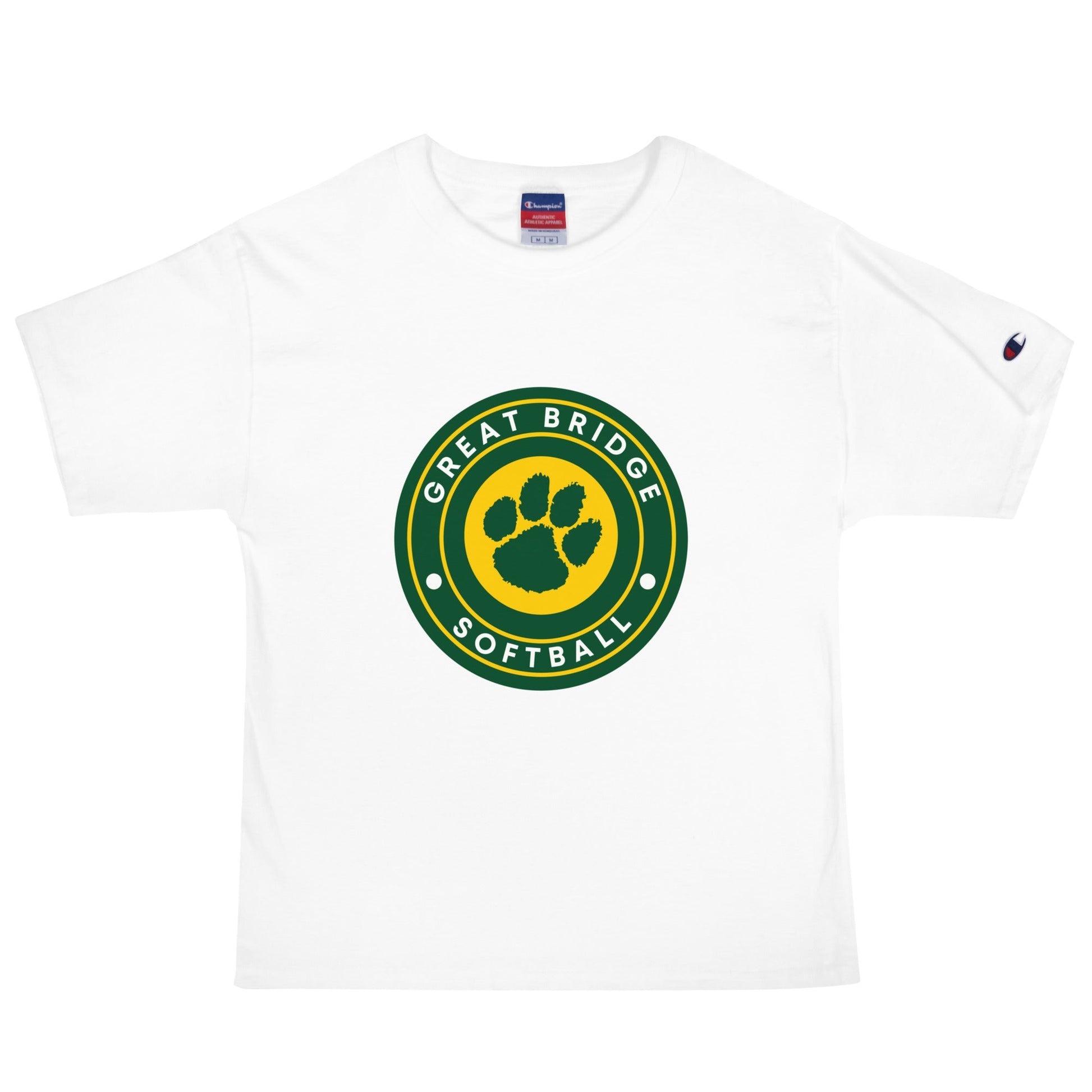Signature | Champion T-Shirt | Great Bridge Softball Booster | Badge Logo