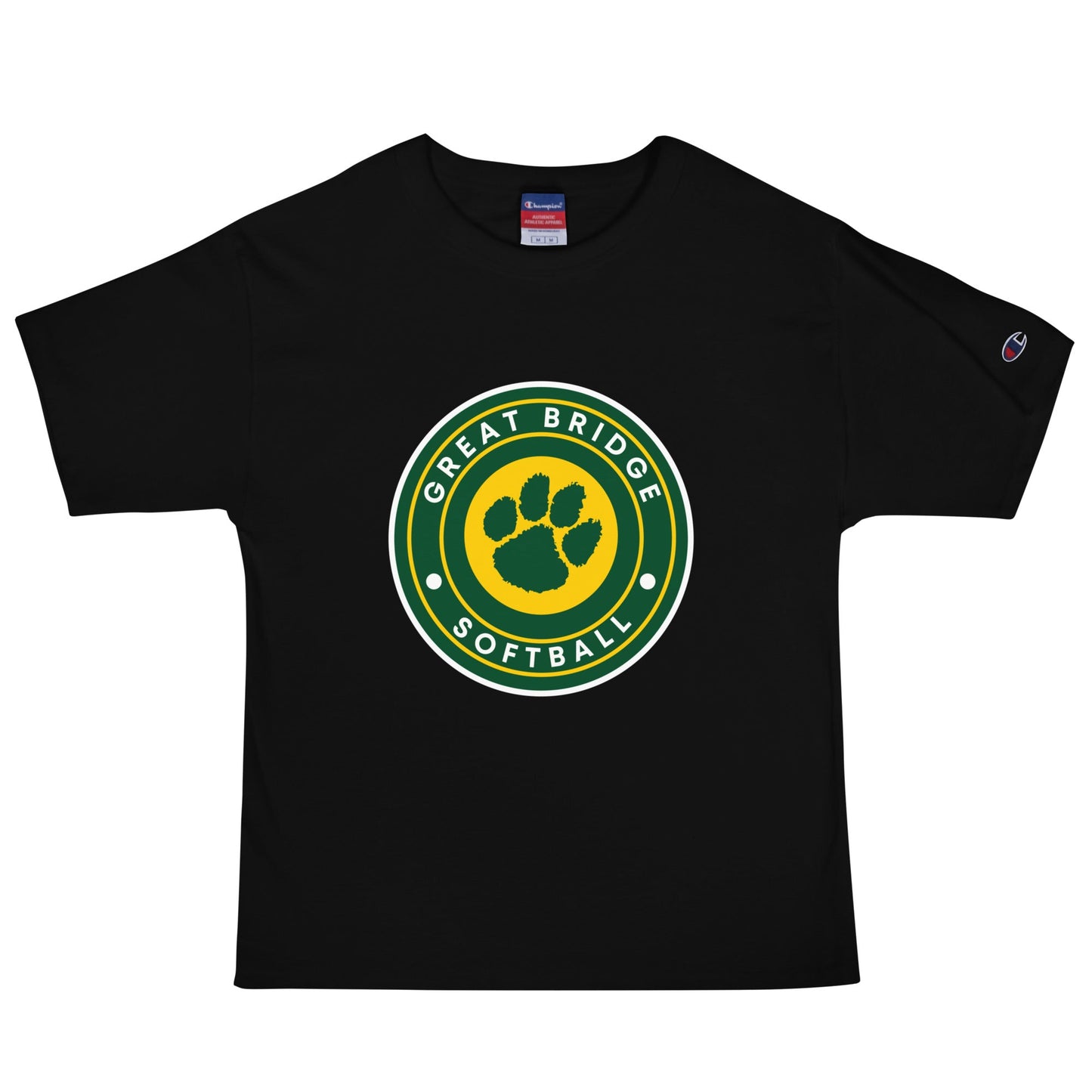 Signature | Champion T-Shirt | Great Bridge Softball Booster | Badge Logo