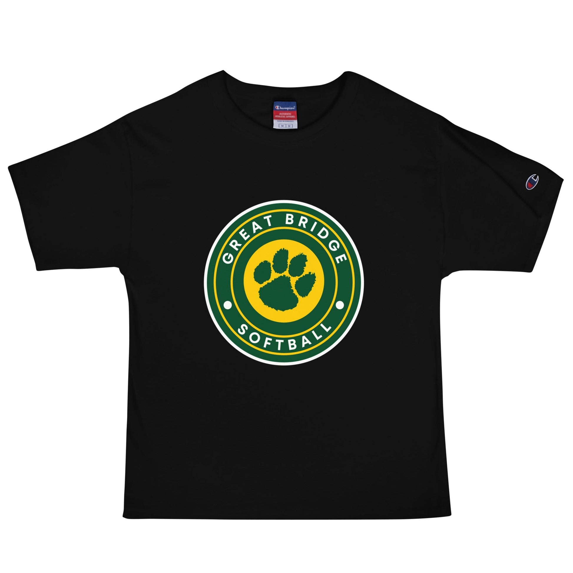 Signature | Champion T-Shirt | Great Bridge Softball Booster | Badge Logo