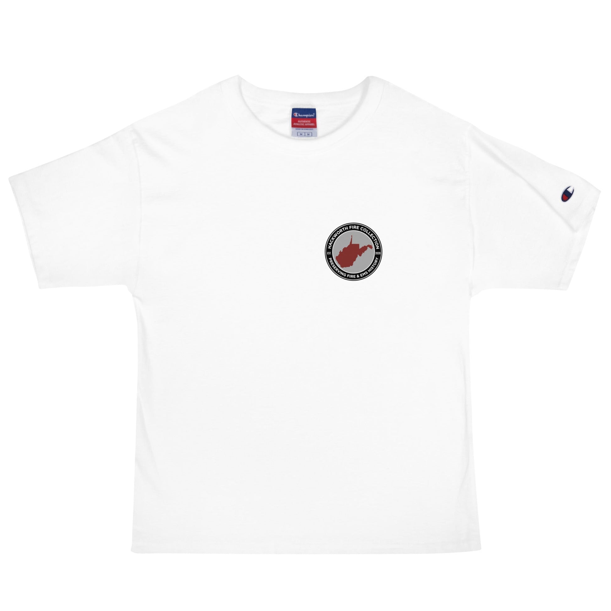 Signature | Champion T-Shirt | Hackworth Fire Collection | Badge Logo
