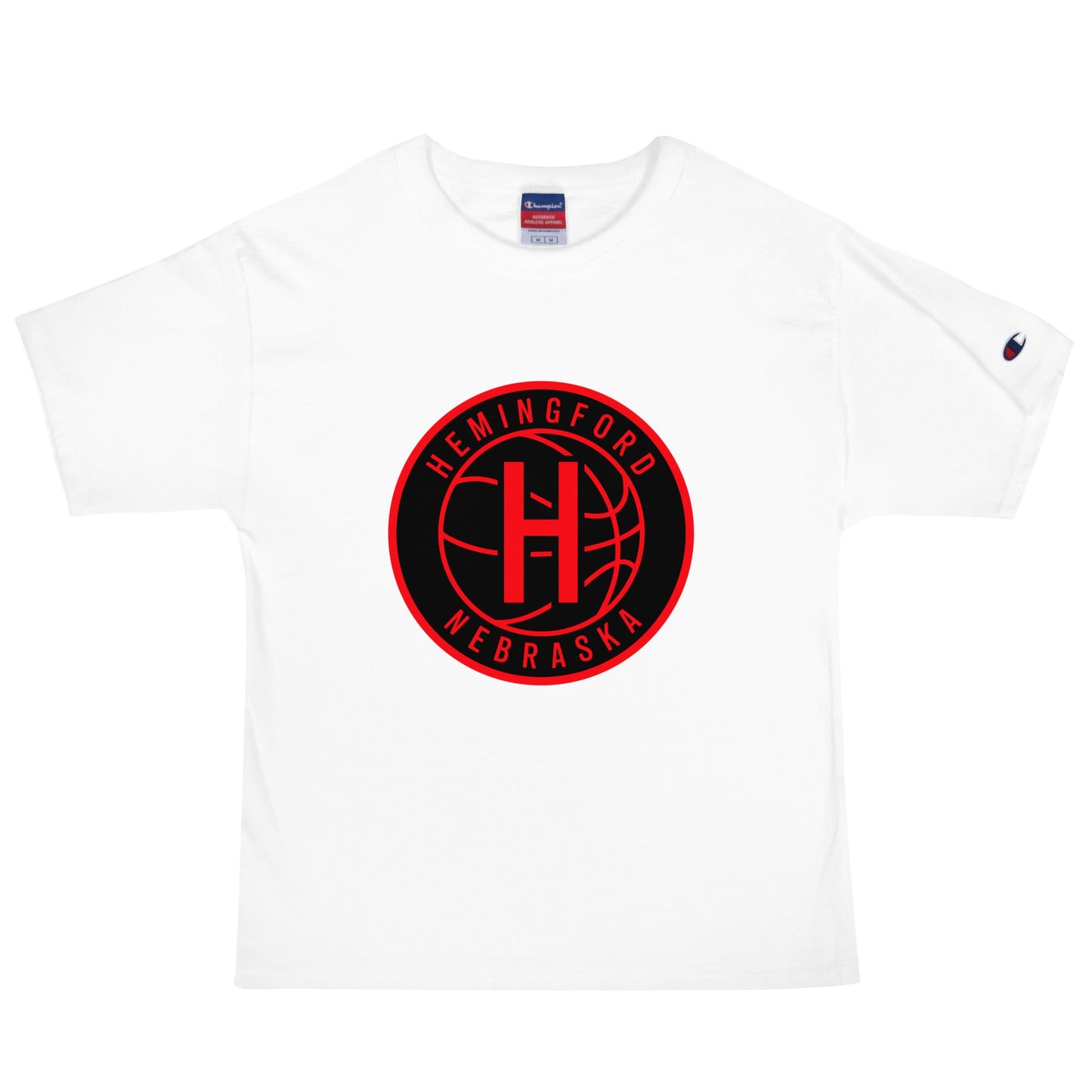 Signature | Champion T-Shirt | Hemingford Bobcats | Badge Logo