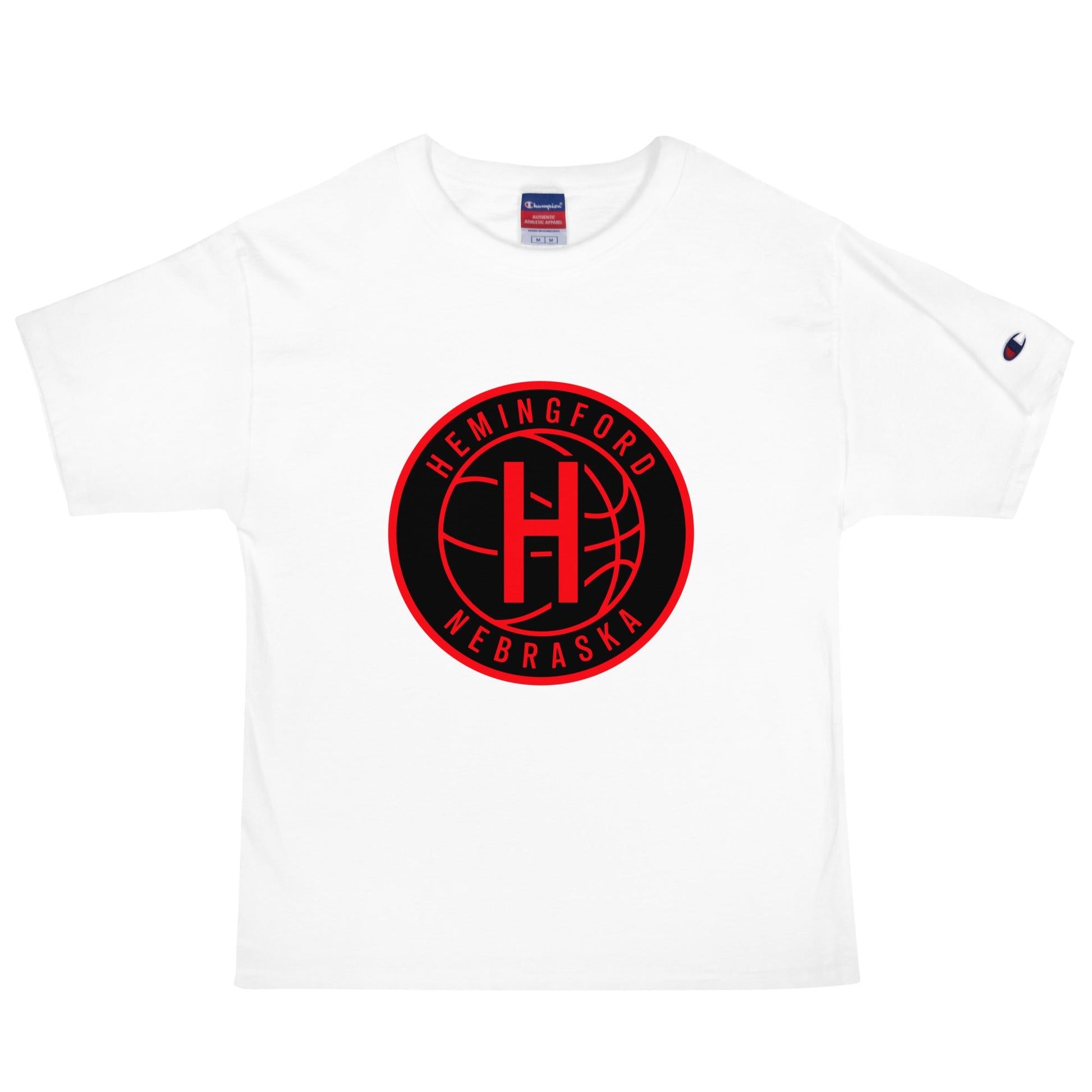 Signature | Champion T-Shirt | Hemingford Bobcats | Badge Logo