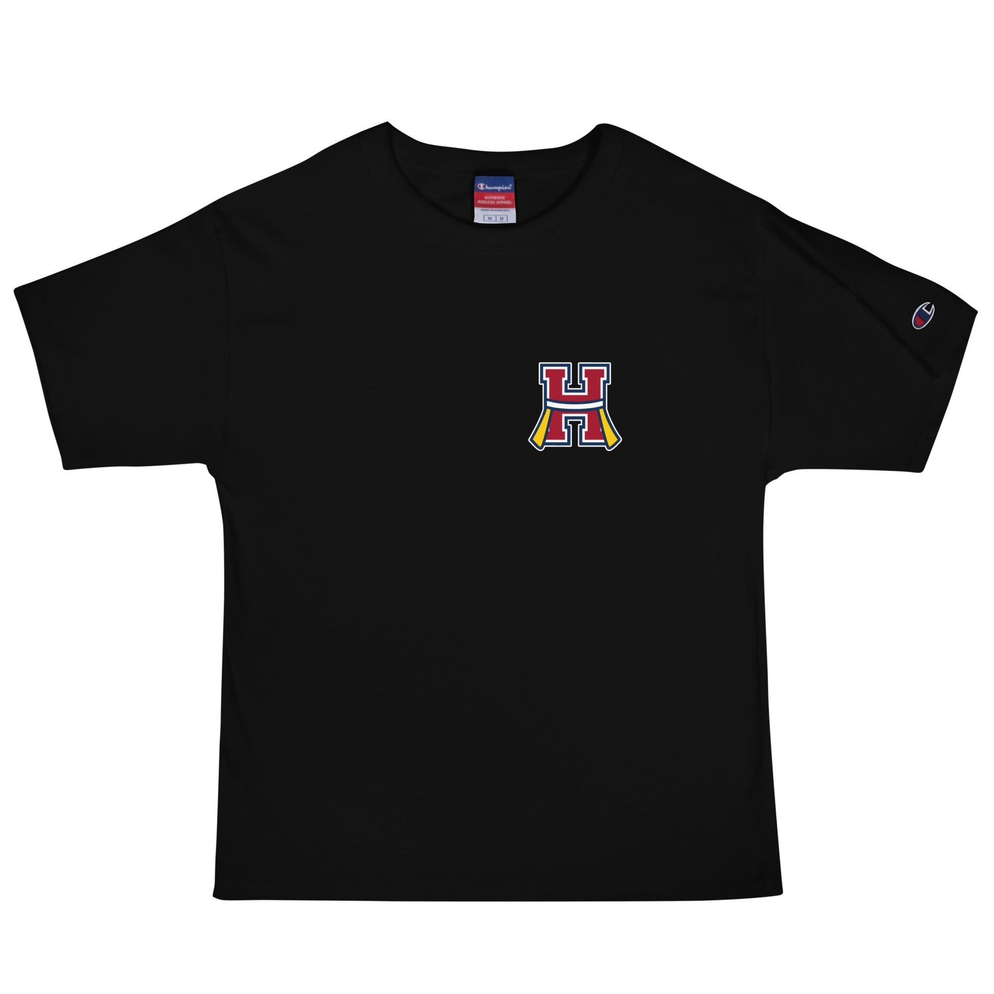 Signature | Champion T-Shirt | Hornell Flag Football | H Flags Logo