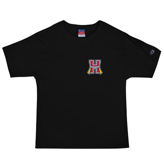 Signature | Champion T-Shirt | Hornell Flag Football | H Flags Logo
