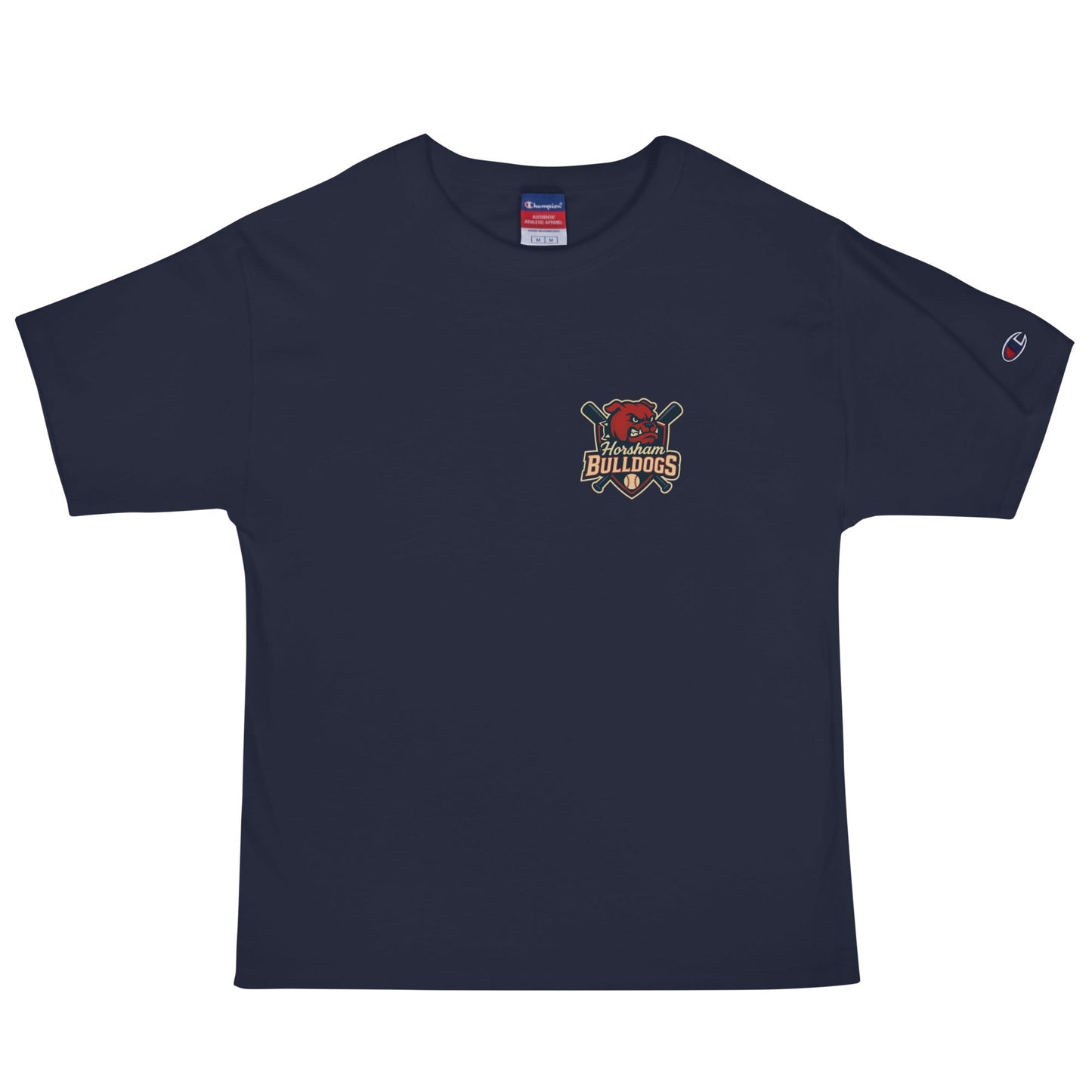 Signature | Champion T-Shirt | Horsham Travel Baseball | Bulldog Pocket Logo