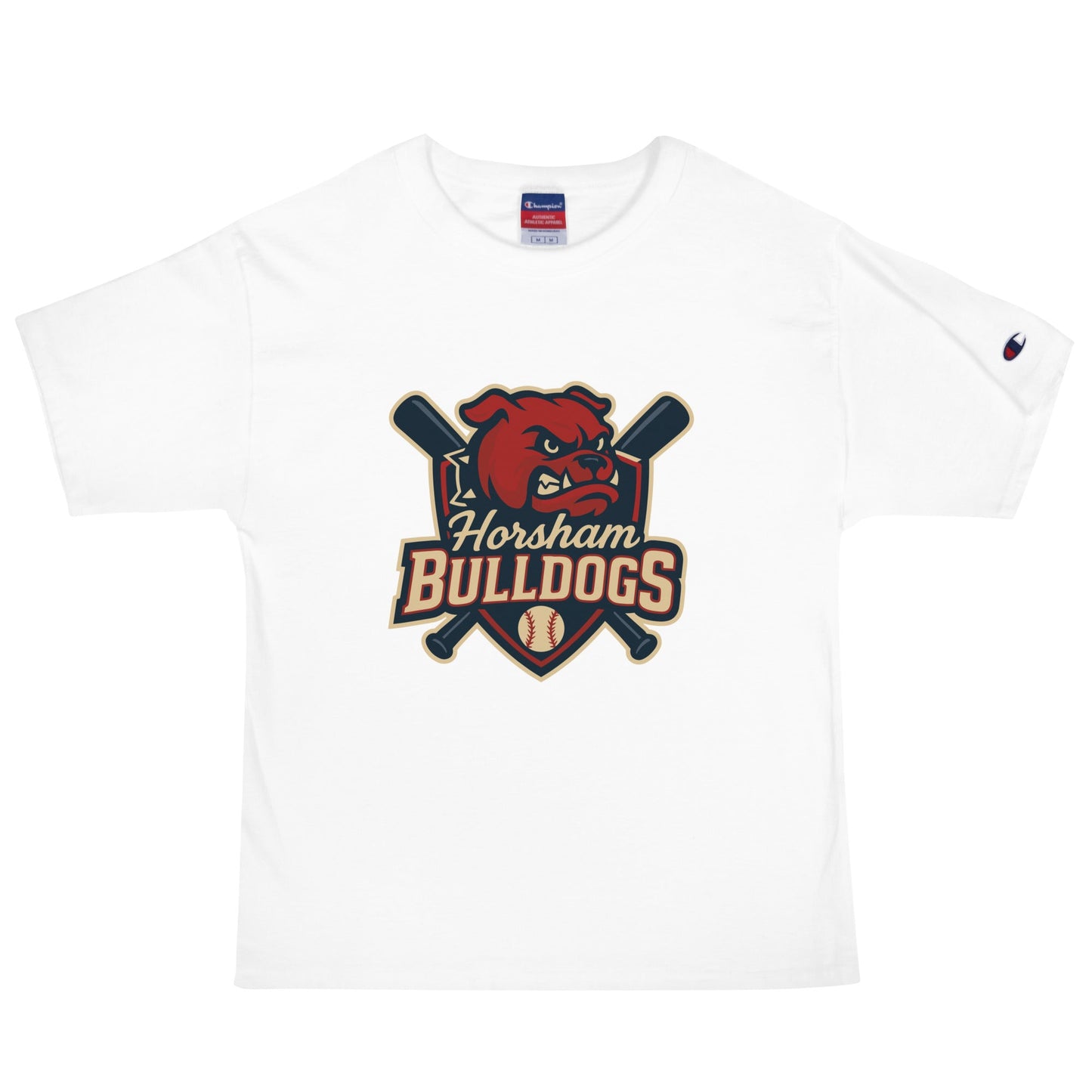 Signature | Champion T-Shirt | Horsham Travel Baseball | Bulldogs Logo