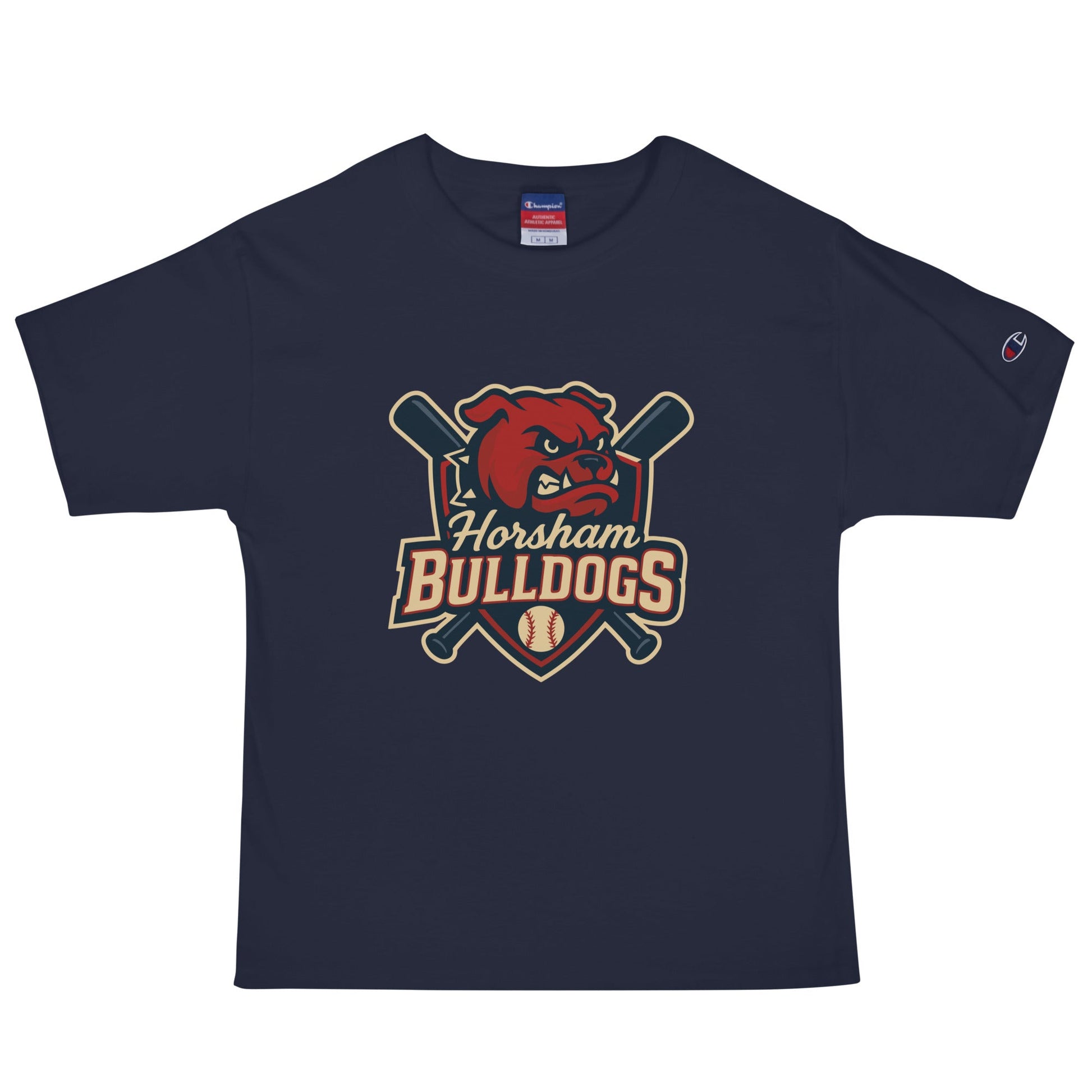 Signature | Champion T-Shirt | Horsham Travel Baseball | Bulldogs Logo