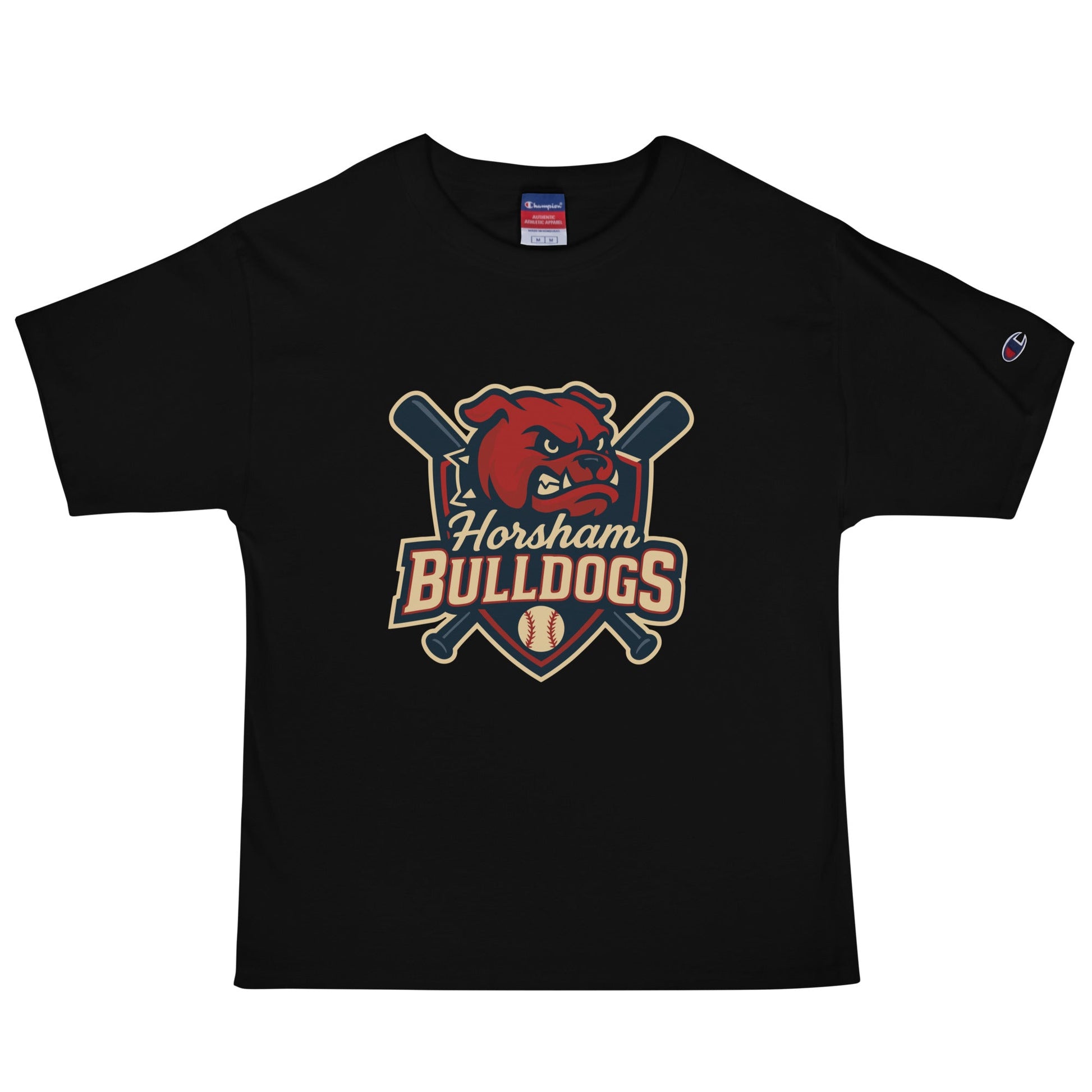 Signature | Champion T-Shirt | Horsham Travel Baseball | Bulldogs Logo