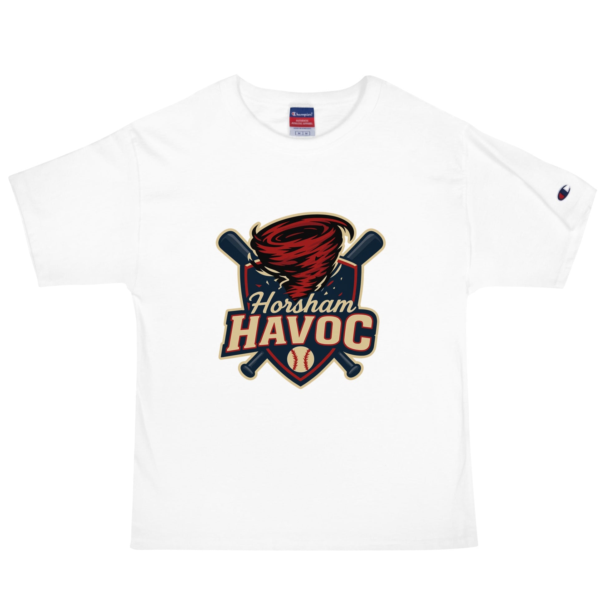 Signature | Champion T-Shirt | Horsham Travel Baseball | Havoc Logo