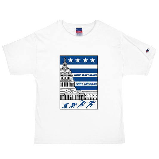 Signature | Champion T-Shirt | Hoya battalion Ten Miler | Emblem Logo