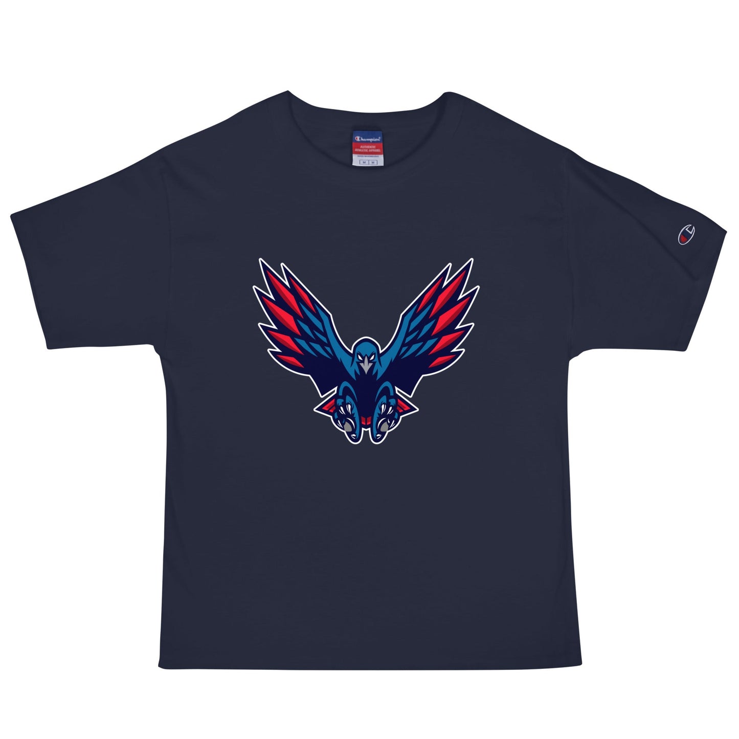 Signature | Champion T-Shirt | HSE | Vortex Raptor Mascot Logo