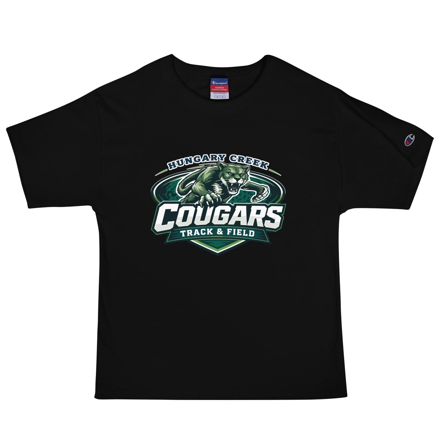 Signature | Champion T-Shirt | Hungary Creek Cougar | Shield Logo