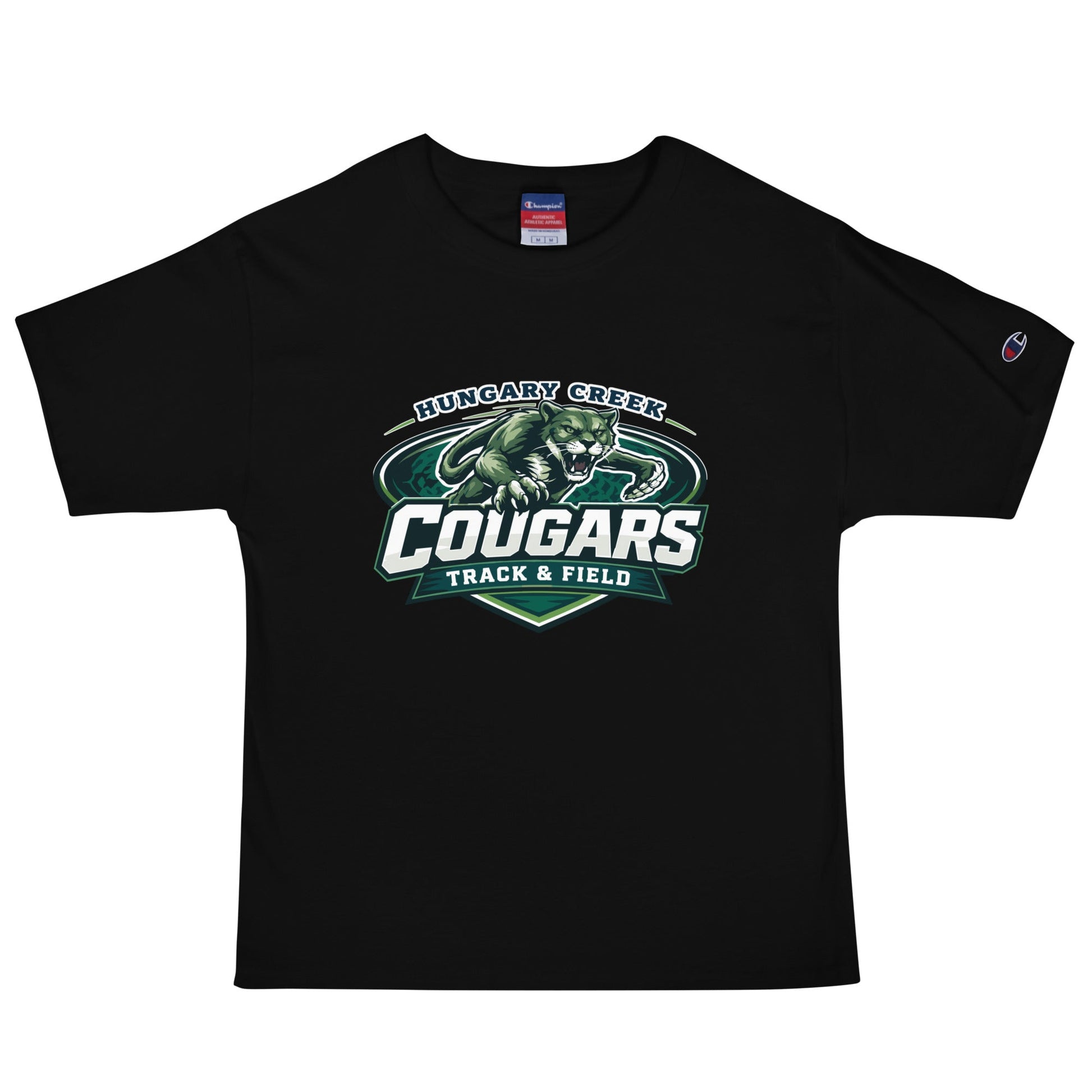 Signature | Champion T-Shirt | Hungary Creek Cougar | Shield Logo