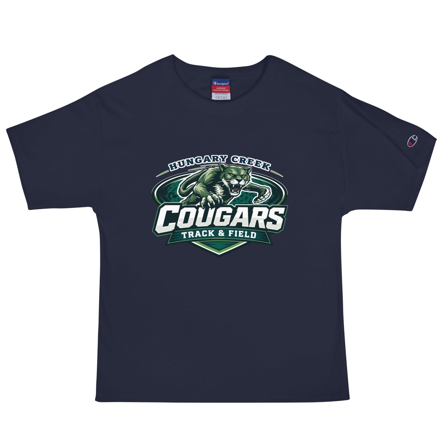 Signature | Champion T-Shirt | Hungary Creek Cougar | Shield Logo