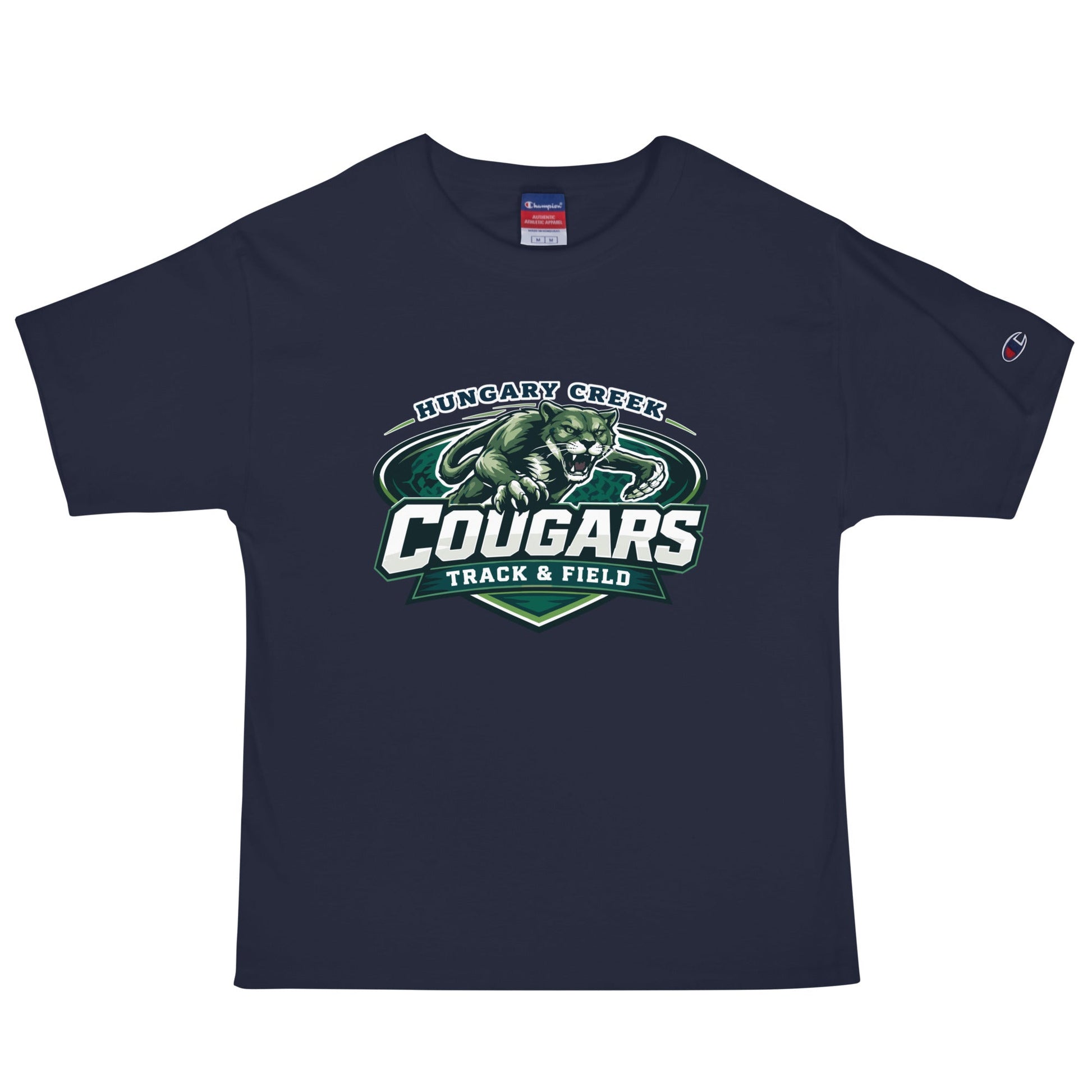 Signature | Champion T-Shirt | Hungary Creek Cougar | Shield Logo
