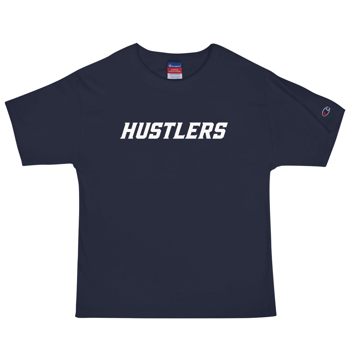 Signature | Champion T-Shirt | Hustlers Softball | Modern Script Logo