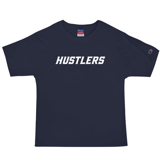 Signature | Champion T-Shirt | Hustlers Softball | Modern Script Logo