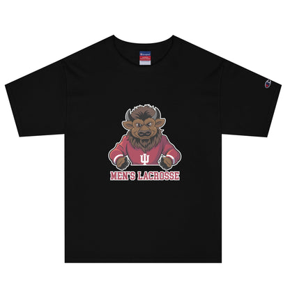 Signature | Champion T-Shirt | Indiana University Lacrosse | Mascot Logo