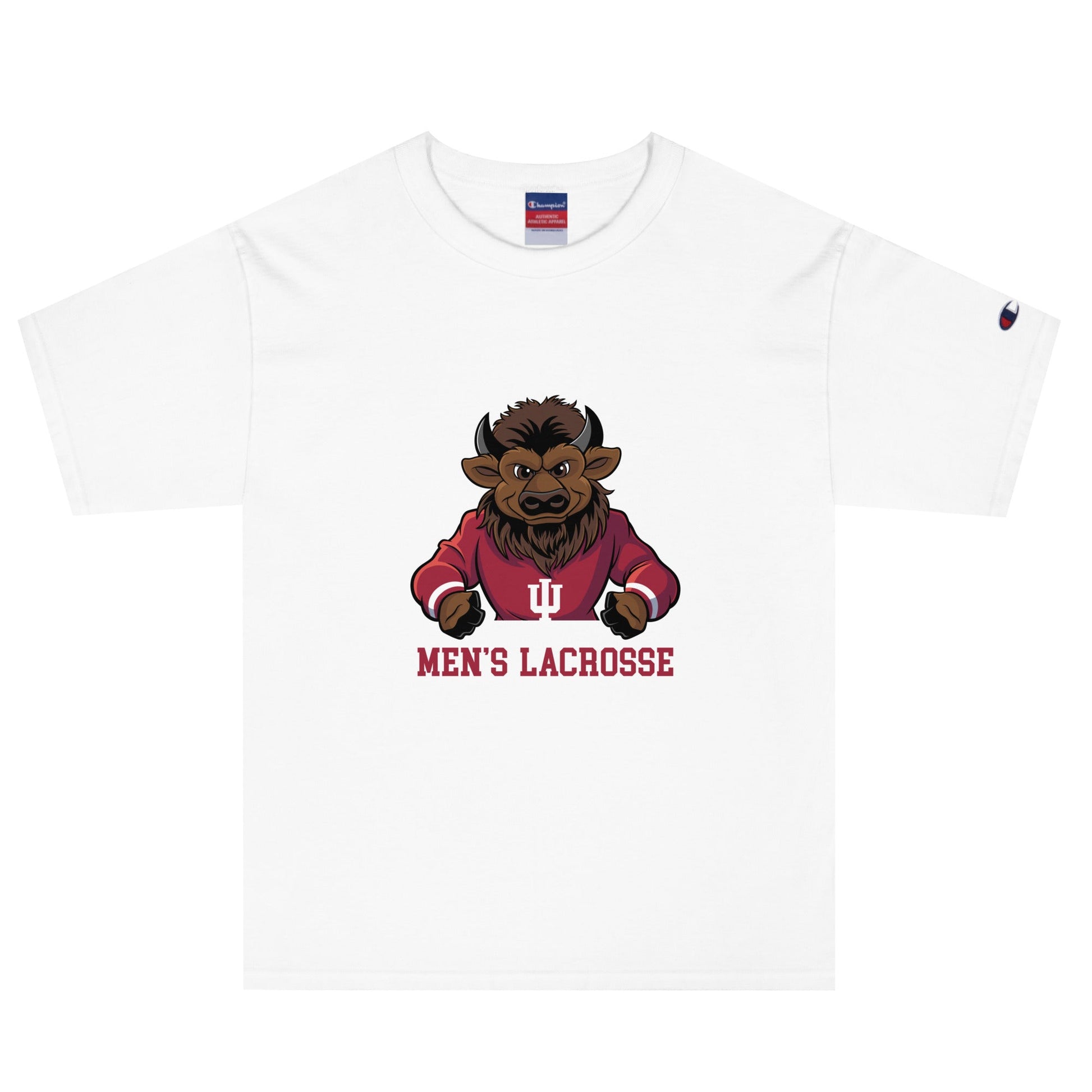 Signature | Champion T-Shirt | Indiana University Lacrosse | Mascot Logo