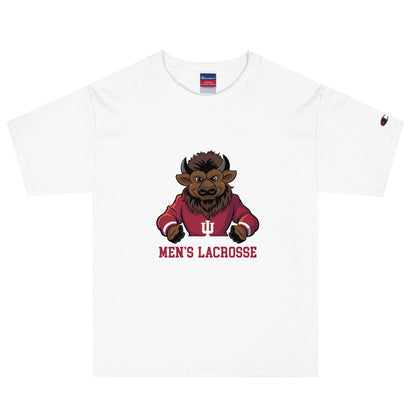 Signature | Champion T-Shirt | Indiana University Lacrosse | Mascot Logo
