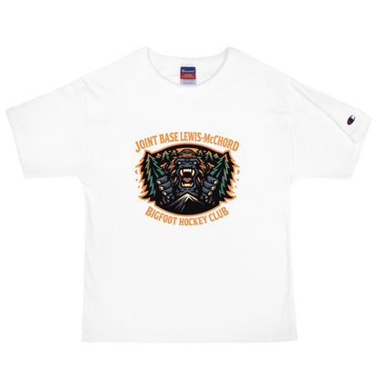 Signature | Champion T-Shirt | JBLM Bigfoot Hockey Team | Mascot Logo