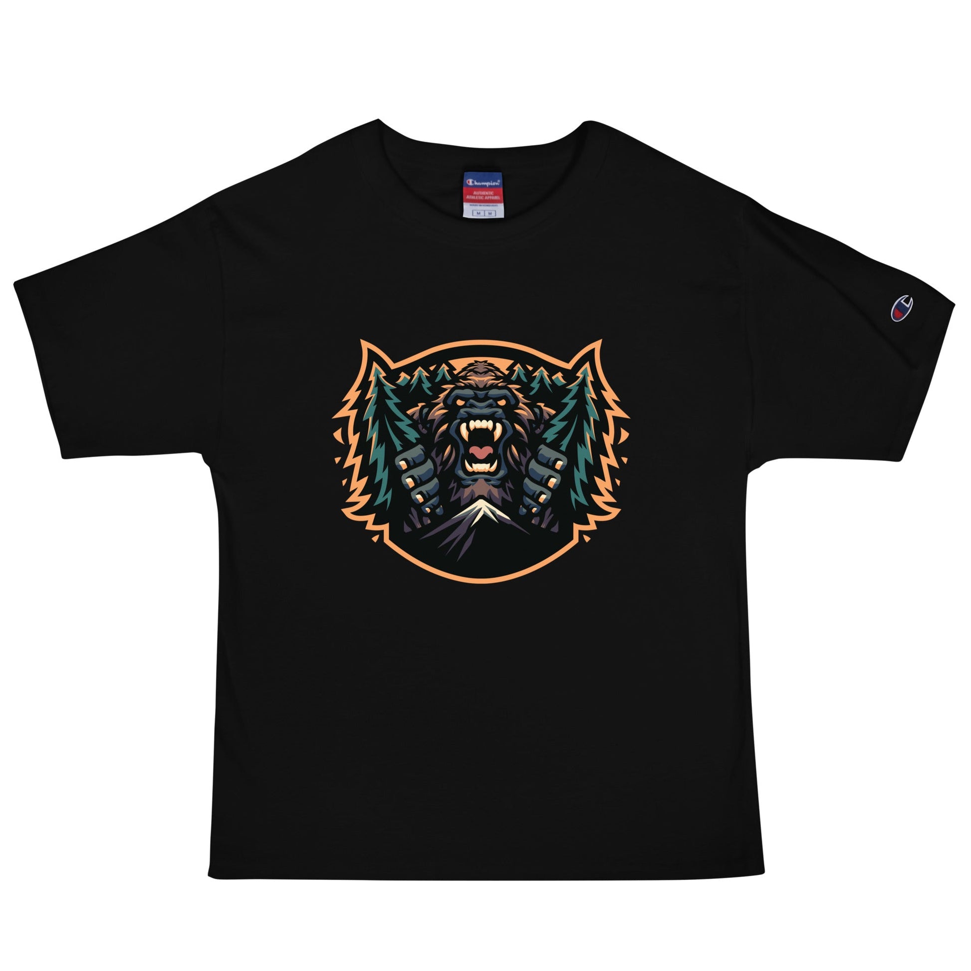 Signature | Champion T-Shirt | JBLM Bigfoot Hockey Team | Mascot Logo