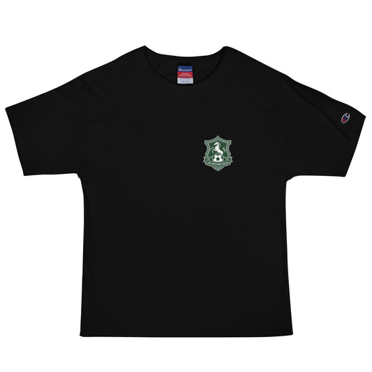 Signature | Champion T-Shirt | JFK Memorial Lady Mustang Soccer | Pocket Logo