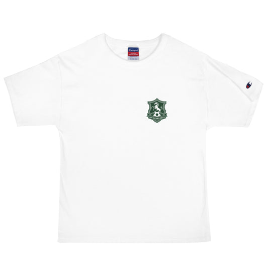 Signature | Champion T-Shirt | JFK Memorial Lady Mustang Soccer | Pocket Logo