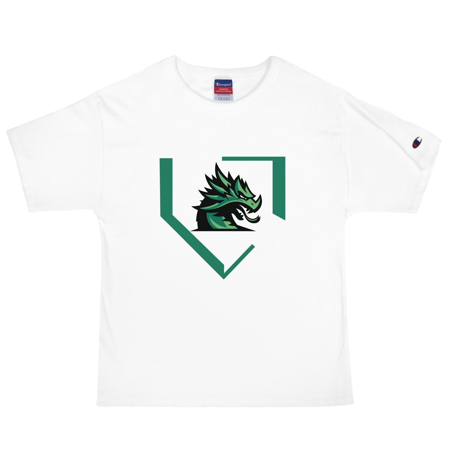 Signature | Champion T-Shirt | John Cooper Baseball | Dragon Home Logo