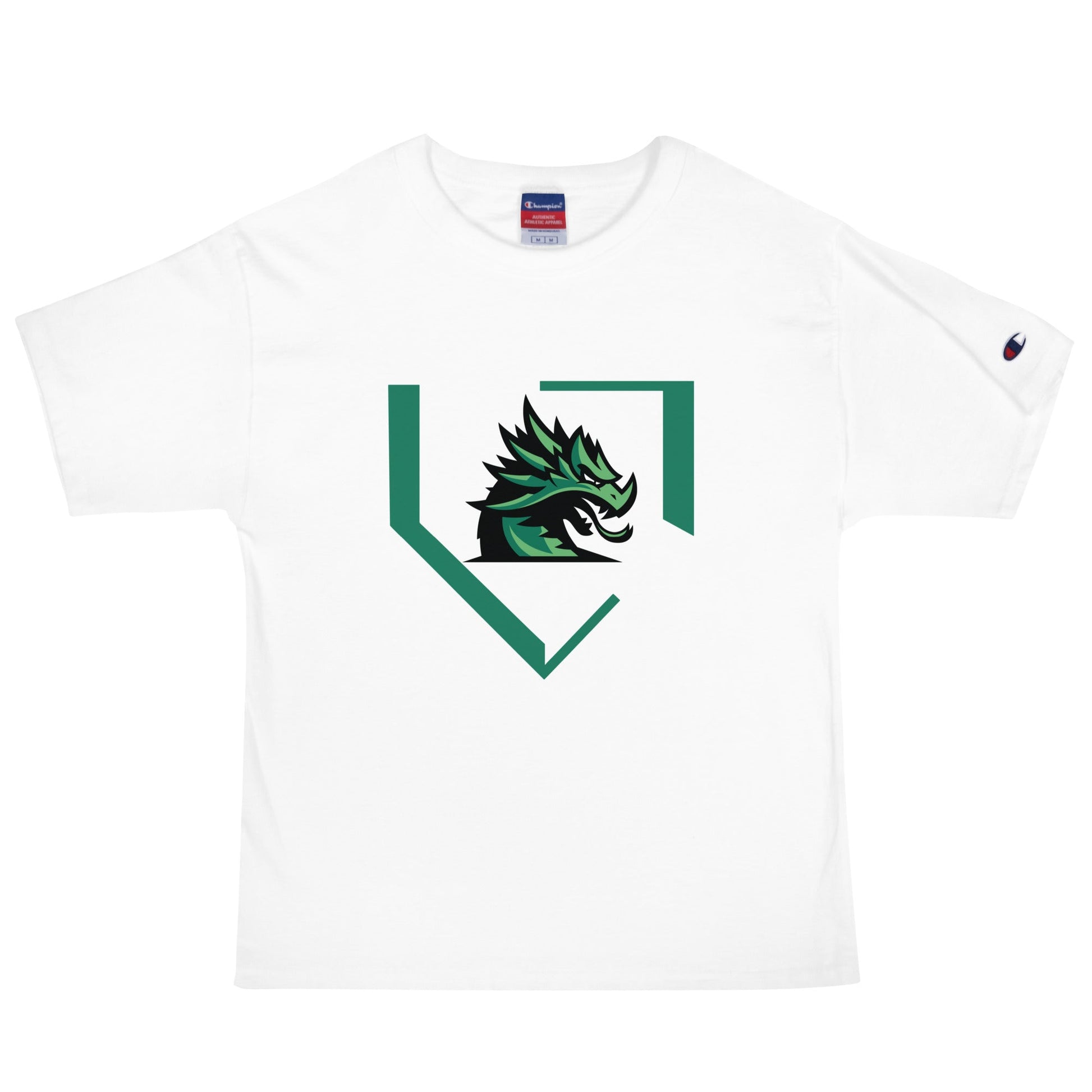 Signature | Champion T-Shirt | John Cooper Baseball | Dragon Home Logo