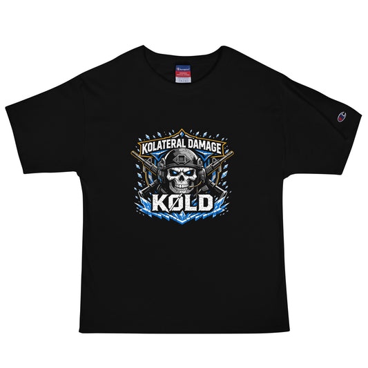 Signature | Champion T-Shirt | Kolateral Damage E-Sports | Emblem Logo