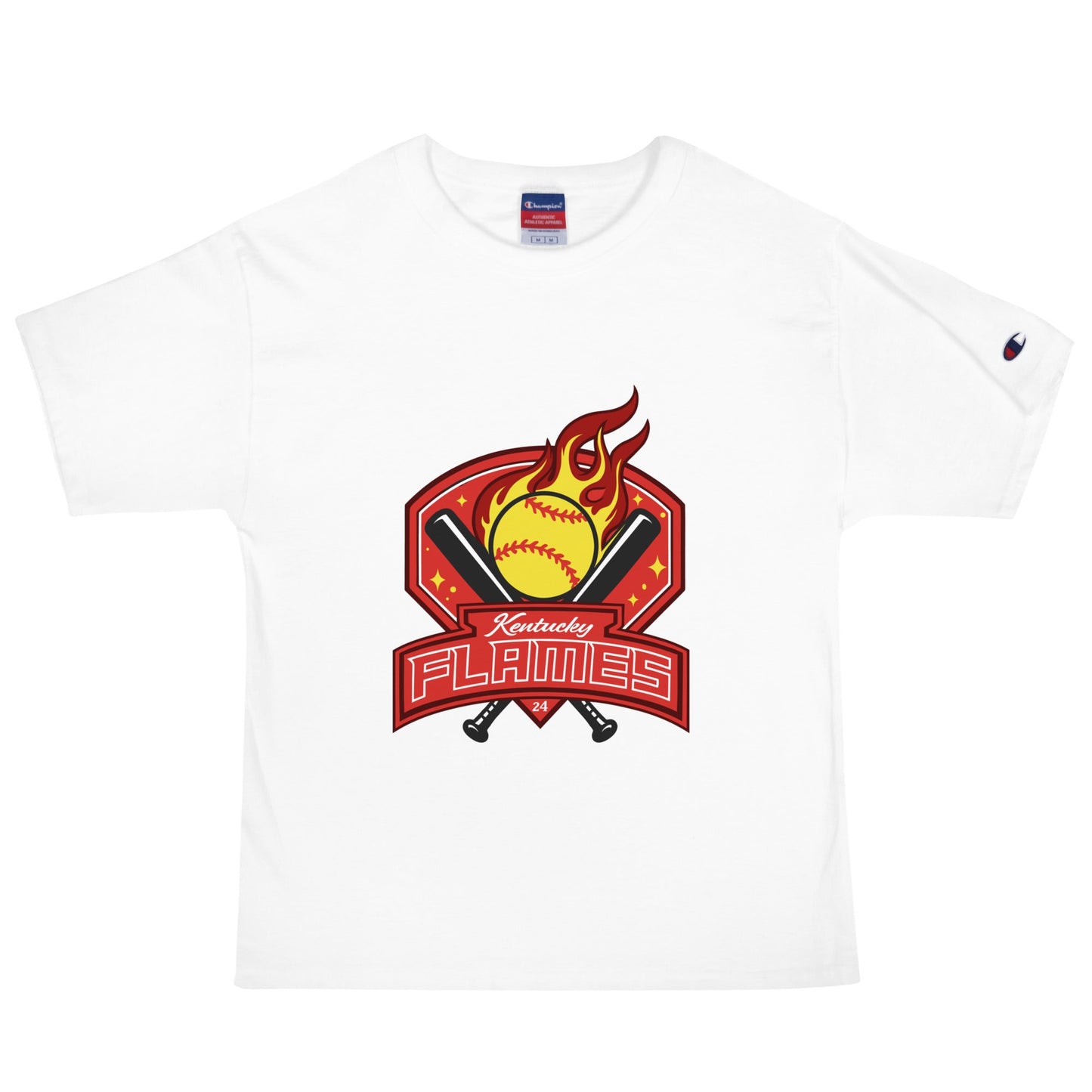 Signature | Champion T-Shirt | KY Flames | Emblem Logo