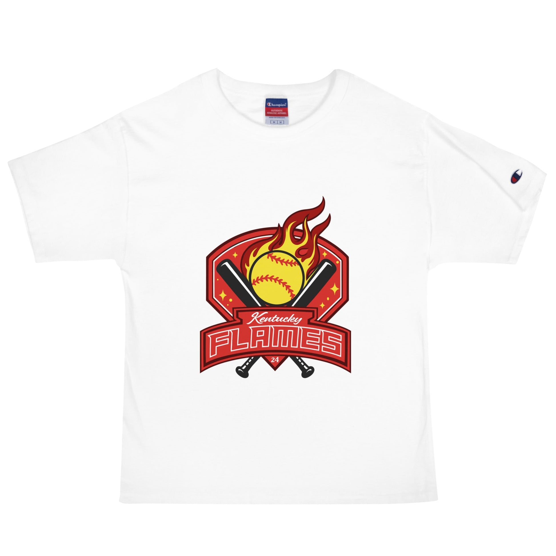 Signature | Champion T-Shirt | KY Flames | Emblem Logo