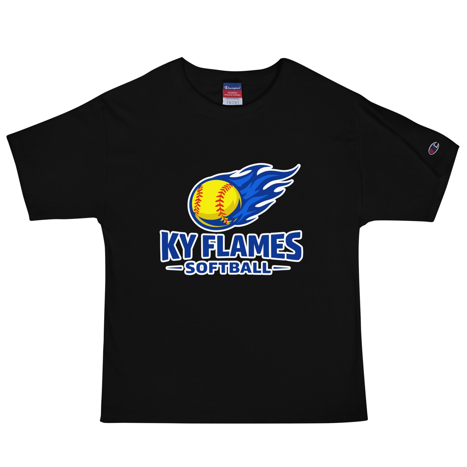 Signature | Champion T-Shirt | KY Flames | Mark Logo