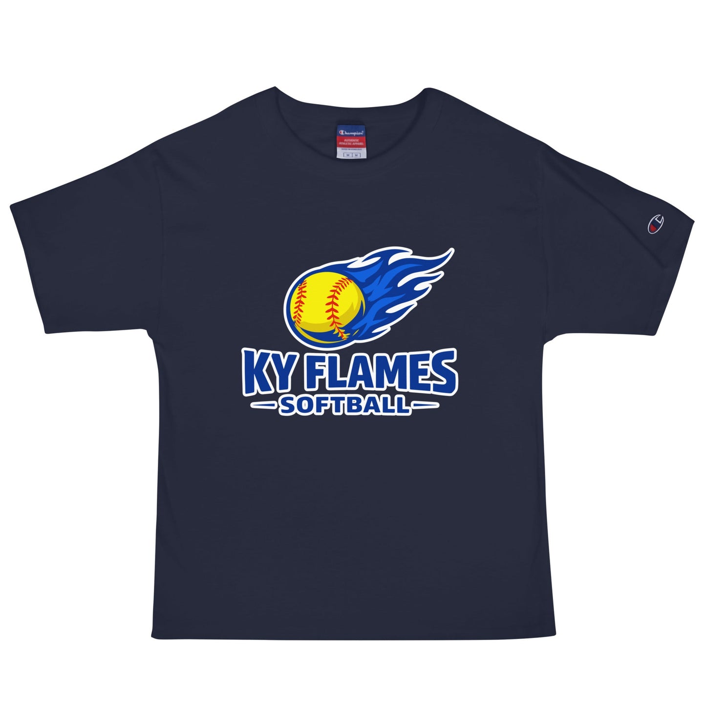 Signature | Champion T-Shirt | KY Flames | Mark Logo