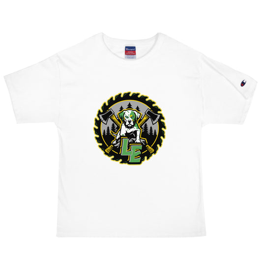 Signature | Champion T-Shirt | Lake Erie Power Pines | Saw Logo