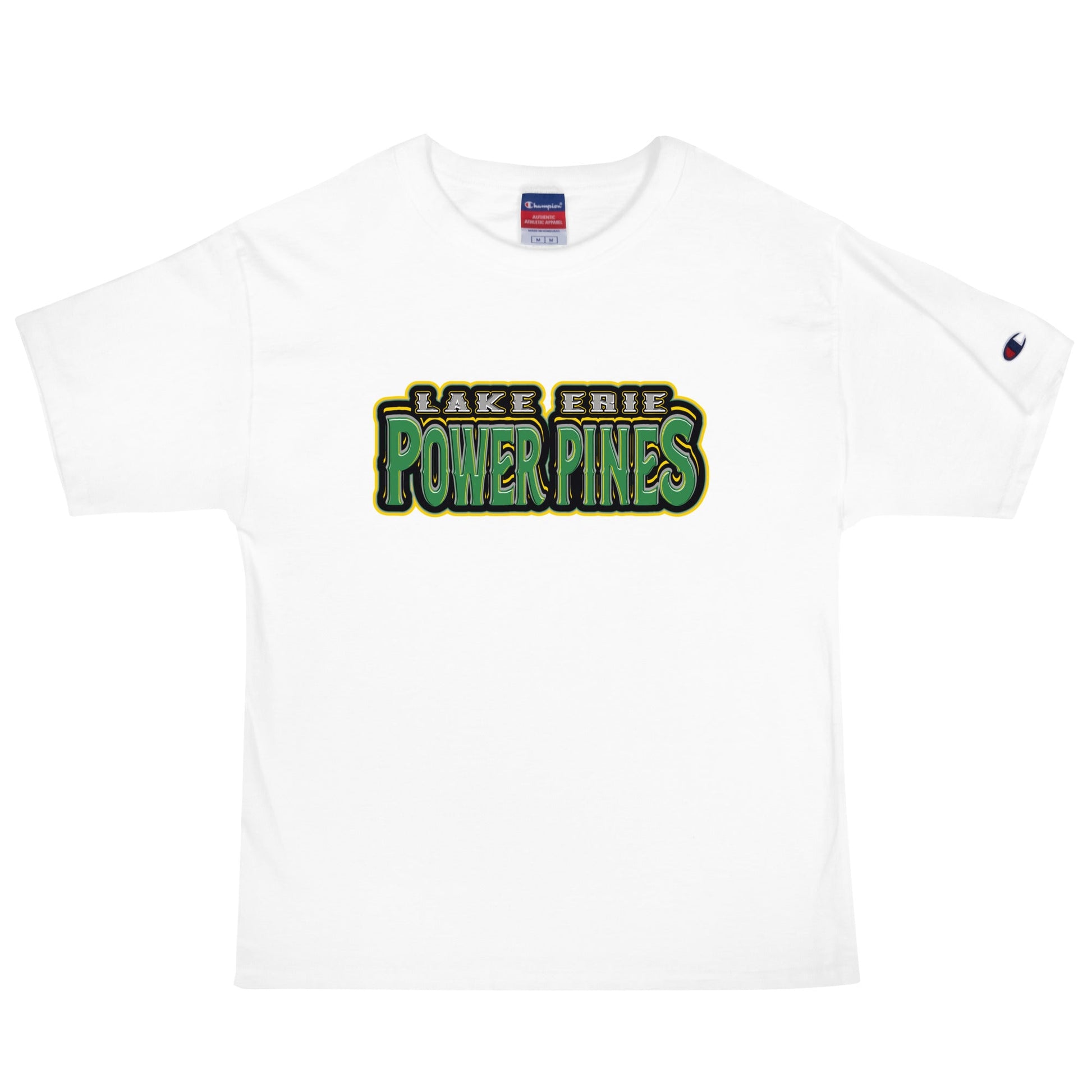 Signature | Champion T-Shirt | Lake Erie Power Pines | Script Logo
