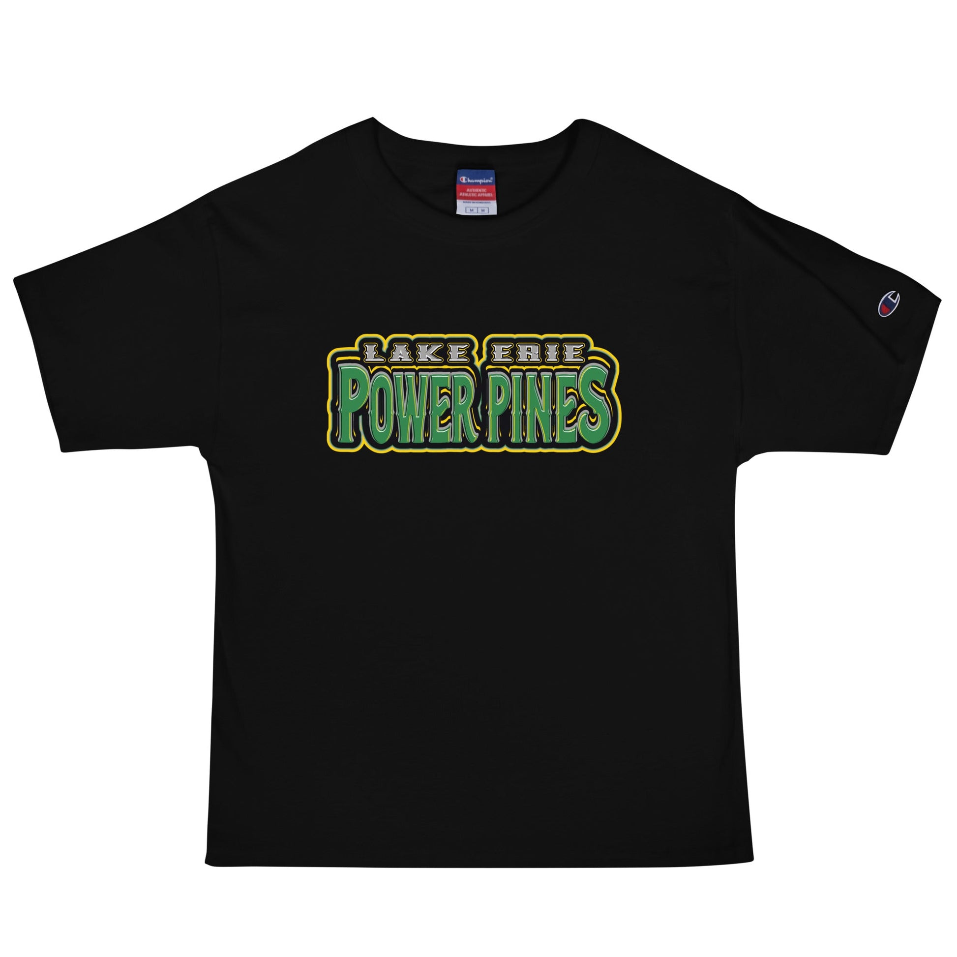 Signature | Champion T-Shirt | Lake Erie Power Pines | Script Logo