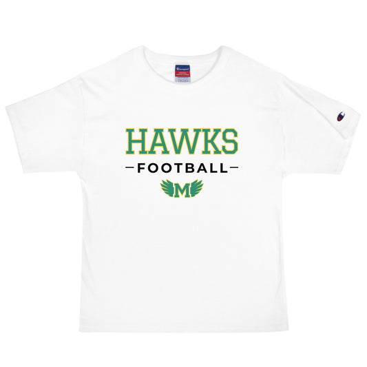 Signature | Champion T-Shirt | Lake Minneola Hawks Football | Mark Logo