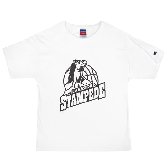 Signature | Champion T-Shirt | Lakeside Stampede | Basketball Mascot Logo
