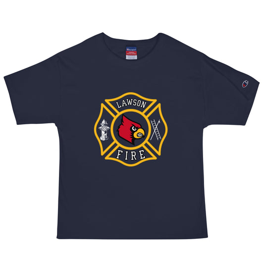 Signature | Champion T-Shirt | Lawson Fire Department | Crest Logo