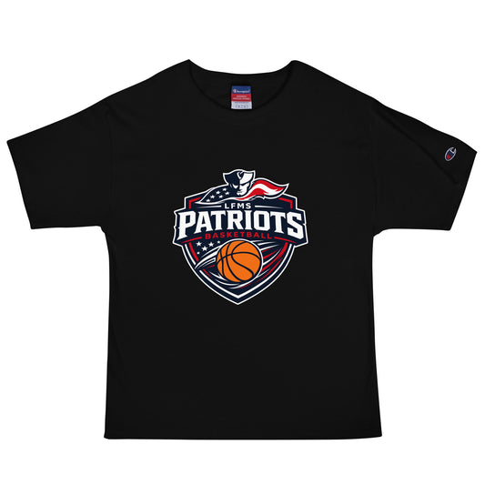 Signature | Champion T-Shirt | LFMS Athletics | Patriots Basketball Logo