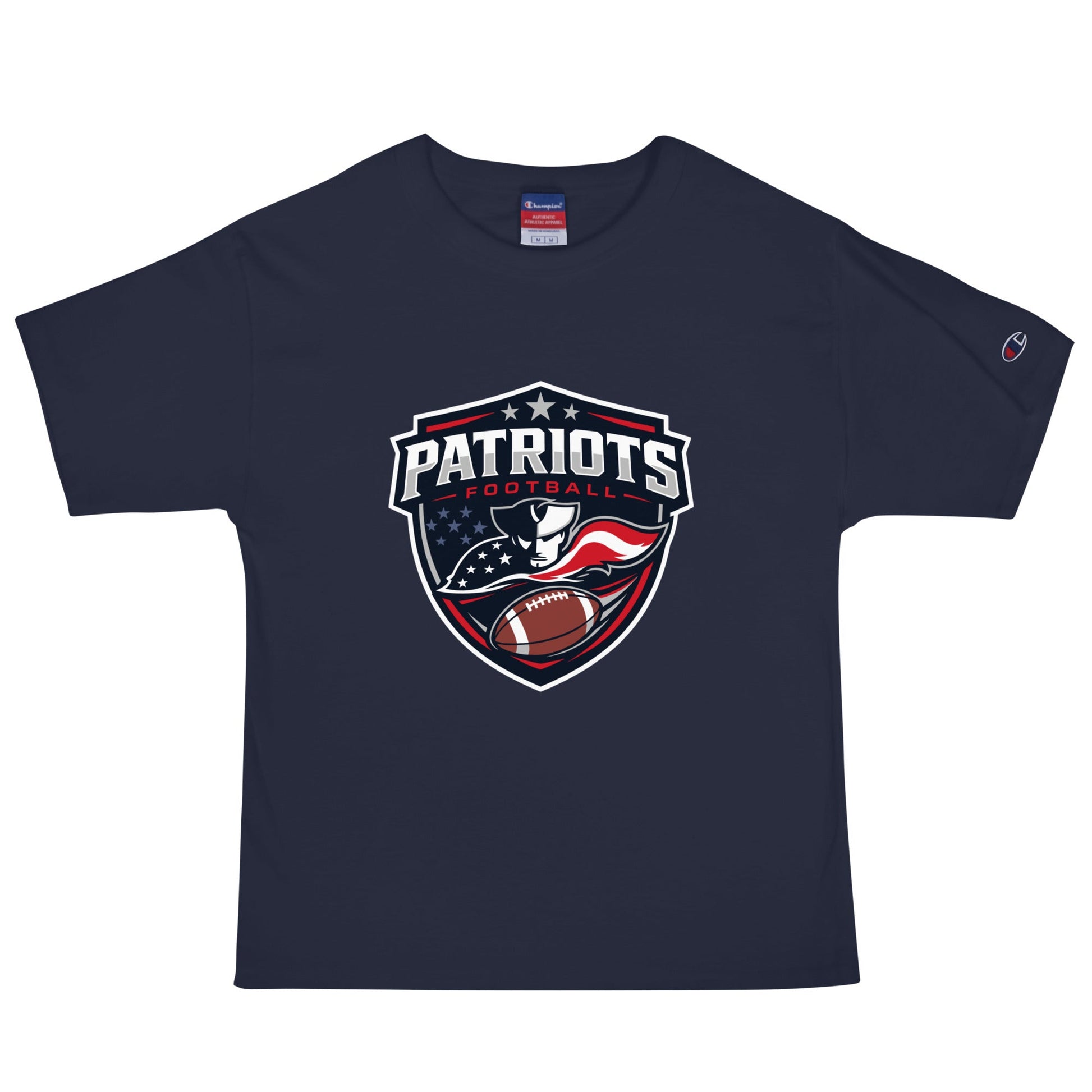 Signature | Champion T-Shirt | LFMS Athletics | Patriots Football Logo