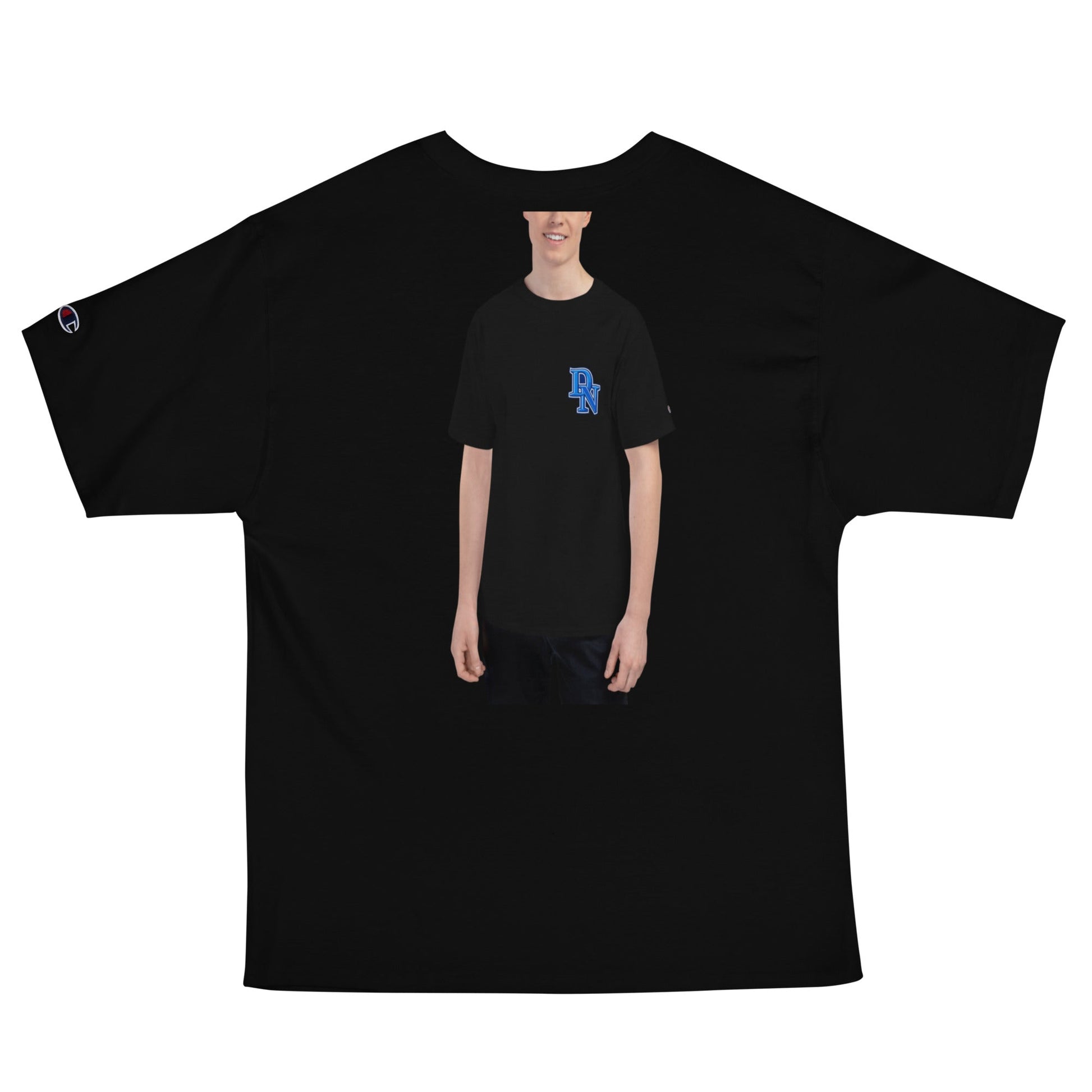 Signature | Champion T-Shirt | LI Dodgers Nation | Mark Logo