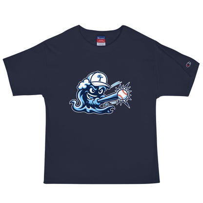 Signature | Champion T-Shirt | Long Island Tides Baseball | Mascot Logo