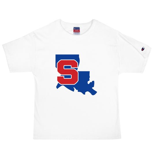 Signature | Champion T-Shirt | Louisiana Slam Baseball | Crest Logo