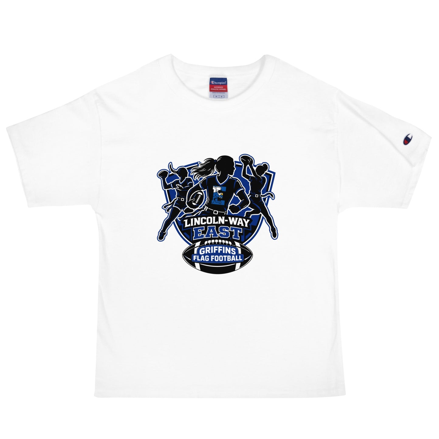 Signature | Champion T-Shirt | LWE Flag Football | Athletics Logo