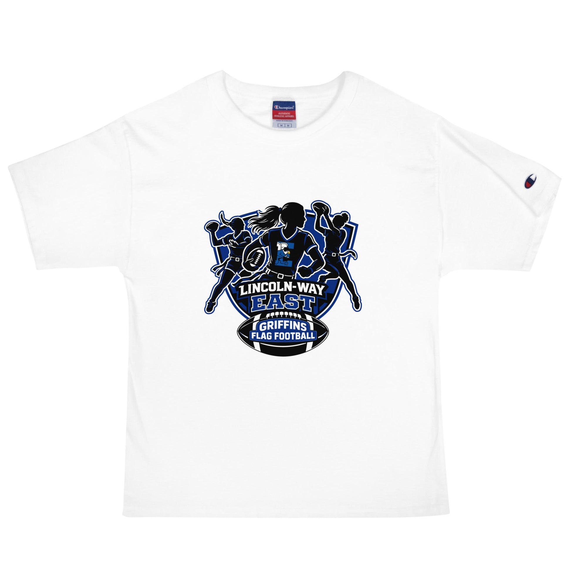 Signature | Champion T-Shirt | LWE Flag Football | Athletics Logo