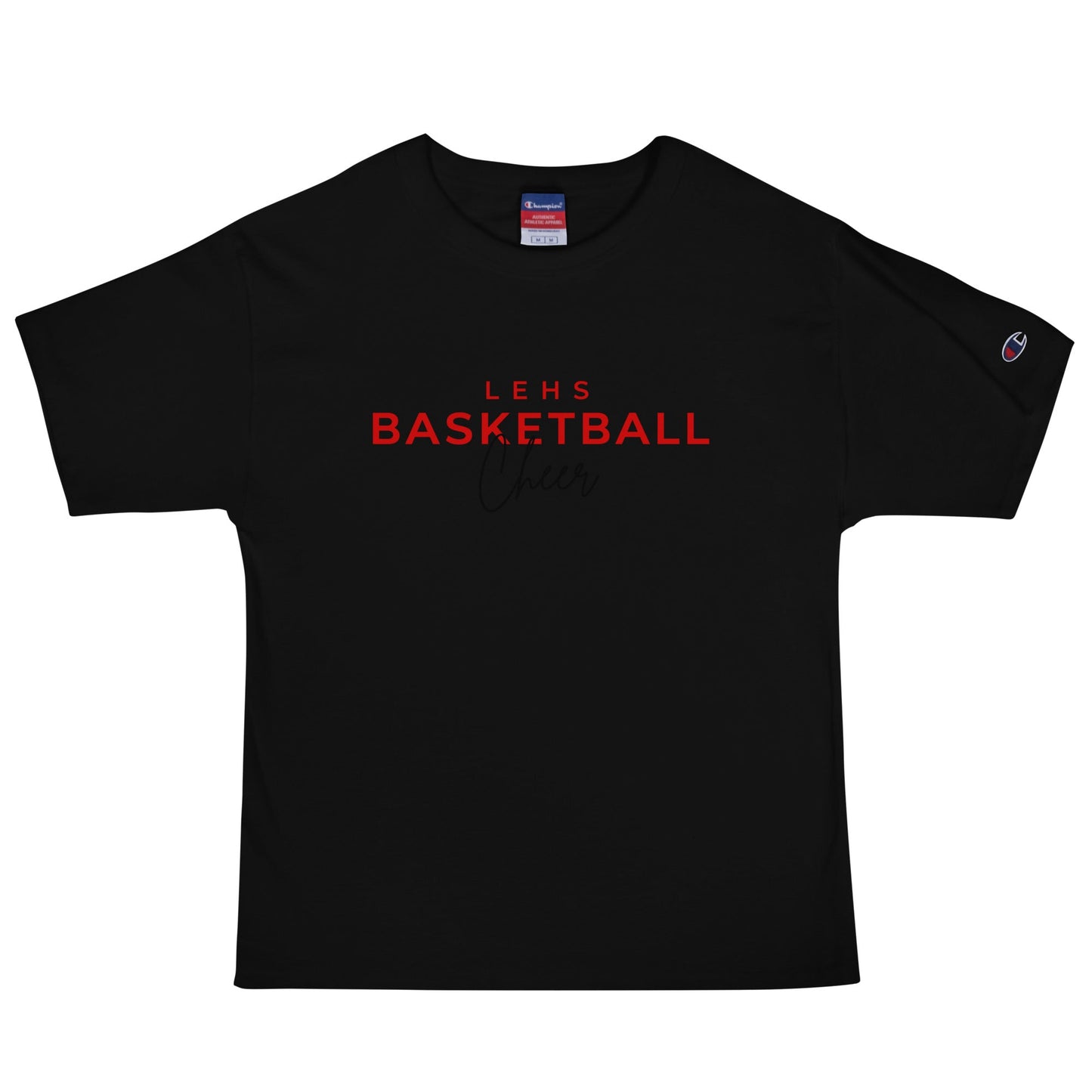 Signature | Champion T-Shirt | Lynn English Cheerleading | Bulldogs Basketball Logo